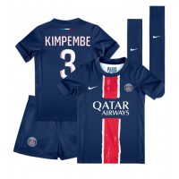 Paris Saint-Germain Presnel Kimpembe #3 Fotballklær Hjemmedraktsett Barn 2024-25 Kortermet (+ korte bukser)